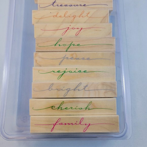 Hero Arts Holiday Border Stamps Word Paper Crafts Card Making Scrapbooking Read - Picture 5 of 8